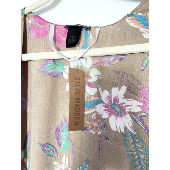 Steve Madden Floral Handkerchief Duster Kimono One Size  Neutral Boho New NWT - Picture 14 of 14